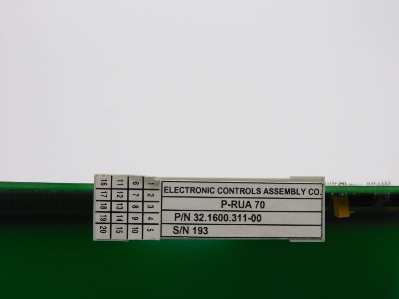 ELECTRONIC CONTROLS ASSEMBLY 32.1600.311-00 P-RUA70 NSNP