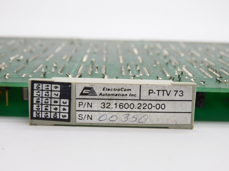 ELECTROCOM AUTOMATION 32.1600.220-00 P-TTV73 UNMP