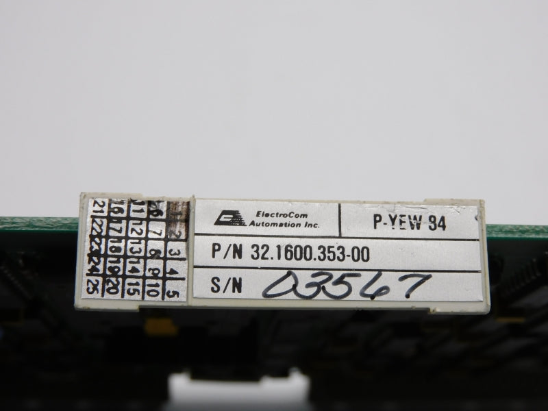 ELECTROCOM AUTOMATION 32.1600.353-00 P-YEW84 NSNP