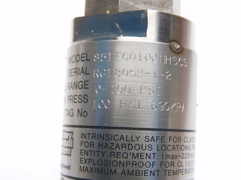 AMETEK 851FG0100NHSCS 0-100PSI NSMP