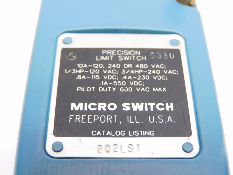 MICRO SWITCH 202LS1 600VAC 10A NSNP