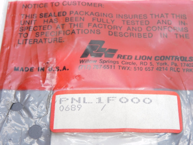 RED LION CONTROLS PNL1F000 NSMP
