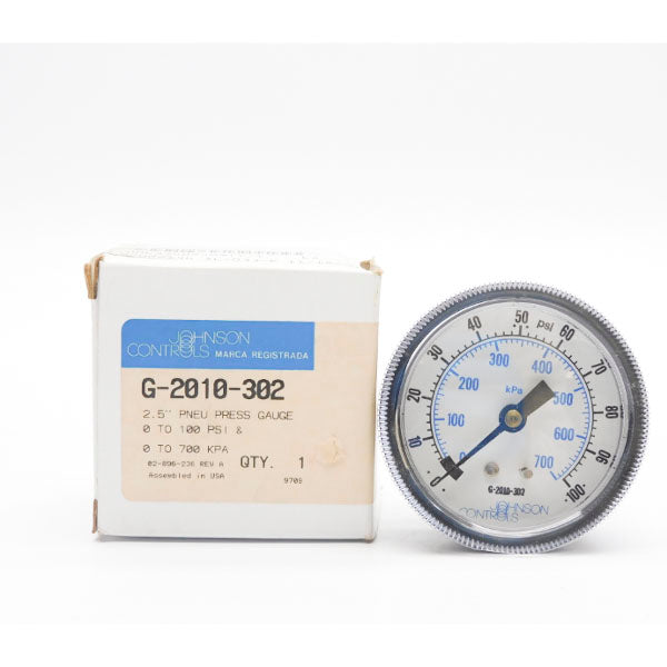 JOHNSON CONTROLS G-2010-302 0-100PSI NSMP
