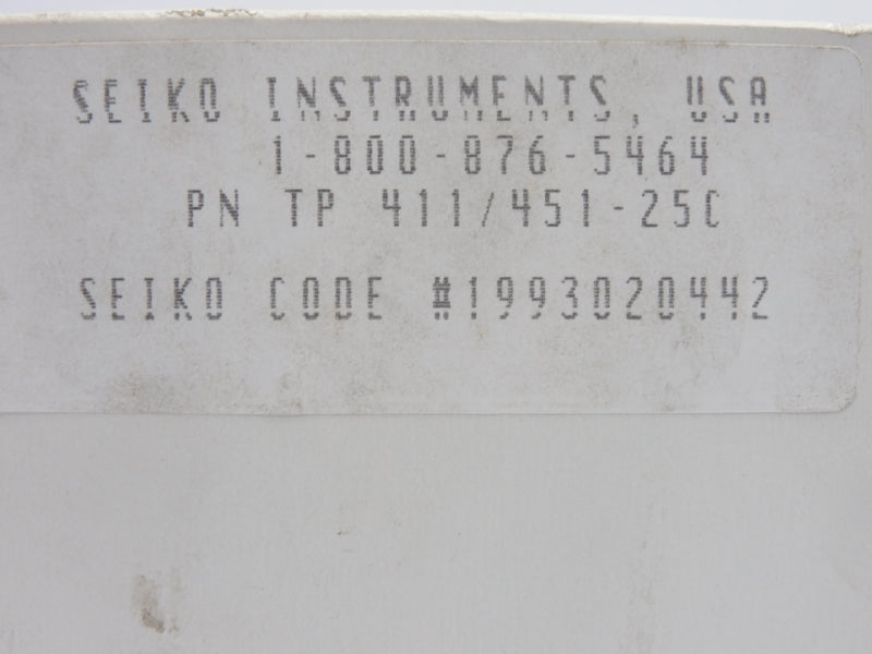SEIKO INSTRUMENTS TP411/451-25C (PKG OF 5) NSMP