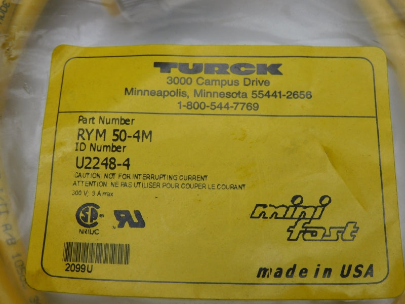 TURCK RYM50-4M U2248-4 300V 9A NSMP