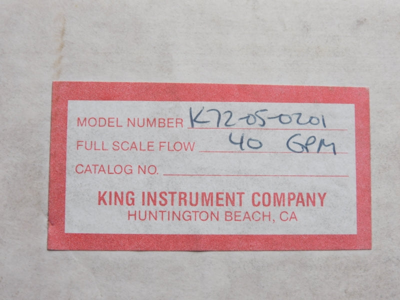 KING INSTRUMENT K72-05-0201 NSMP