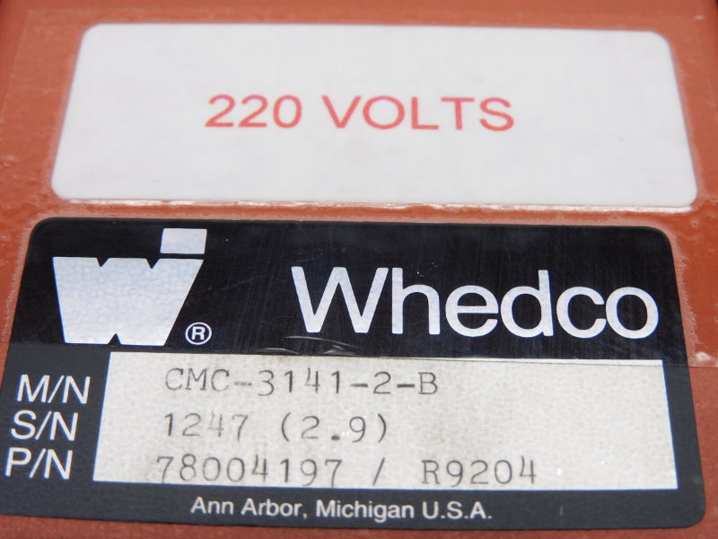 WHEDCO CMC-3141-2-B 78004197/R9204 220V UNMP