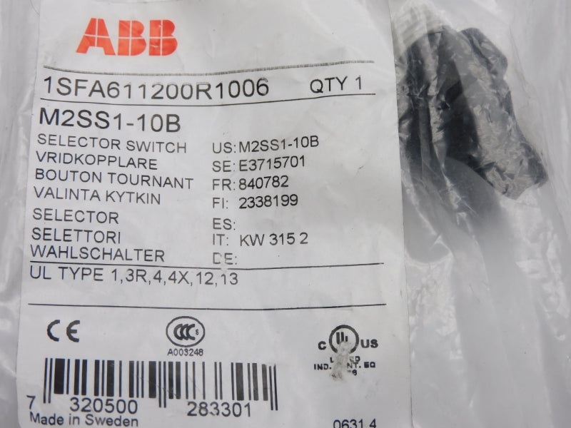 ABB 1SFA611200R1006 M2SS1-10B NSMP