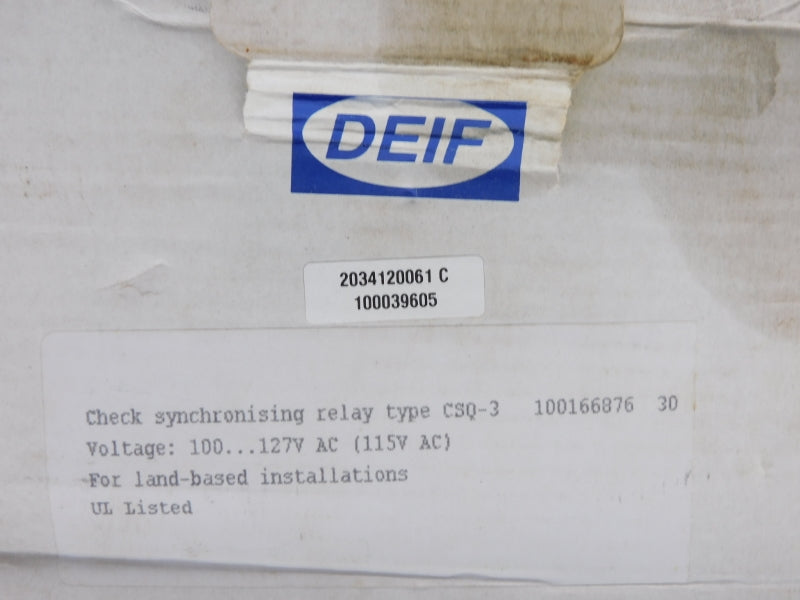 DEIF CSQ-3 250VAC 8A NSMP