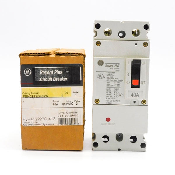 GENERAL ELECTRIC FBN26TE040RV 600VAC 40A NSMP