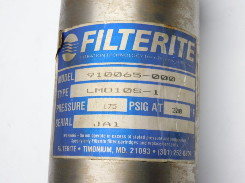 FILTERITE 910065-000 LMO10S-1 175PSI NSNP