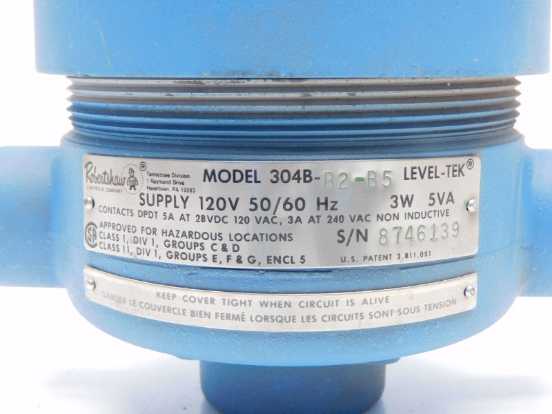 ROBERTSHAW 304B-B2-B5 240VAC 5A NSNP