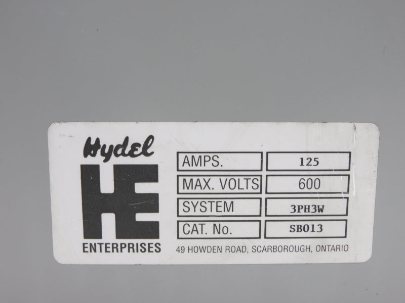 HYDEL ENTERPRISES SB013 600V 125A NSNP