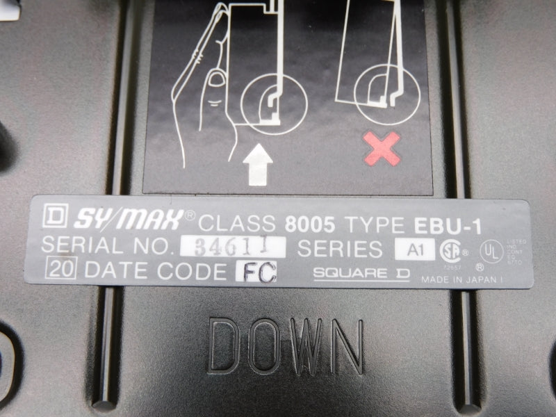 SQUARE D 8005EBU-1 SER. A1 NSMP