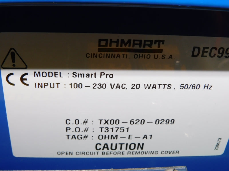 OHMART TX00-620-0299 SMARTPRO 100-230VAC NSNP
