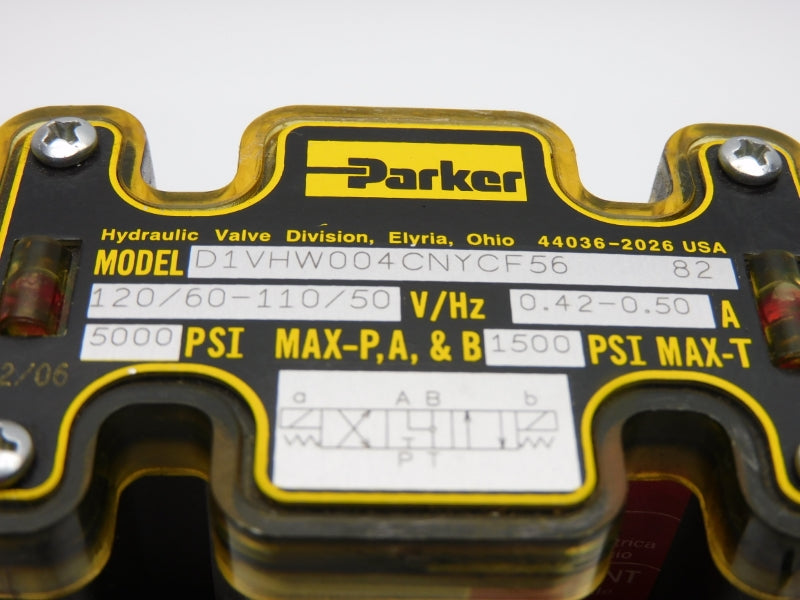 PARKER D61VW4C4NYCF56775 110/120V 0.42-0.50A 5000PSI NSNP