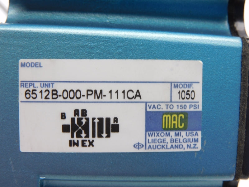 MAC 6512B-000-PM-111CA 110/120V 150PSI NSMP