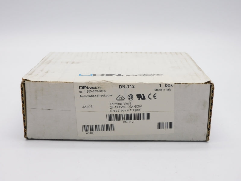 DINNECTORS DN-T12 600V 20A (PKG OF 100) NSFS