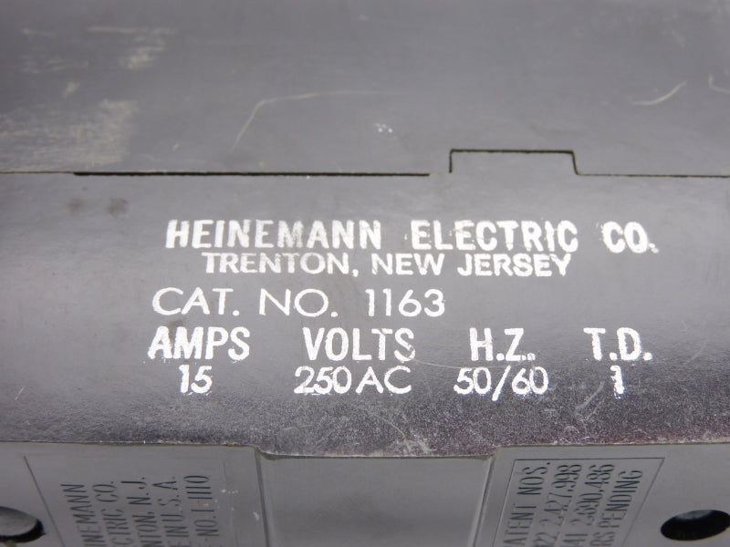 HEINEMANN ELECTRIC 1163 250VAC 15A NSNP