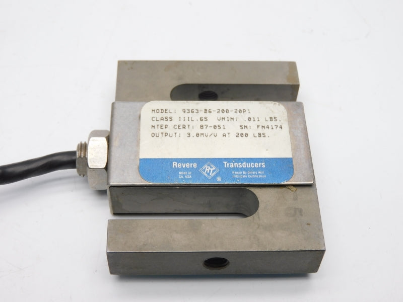 REVERE TRANSDUCERS 9363-B6-200-20P1 NSNP