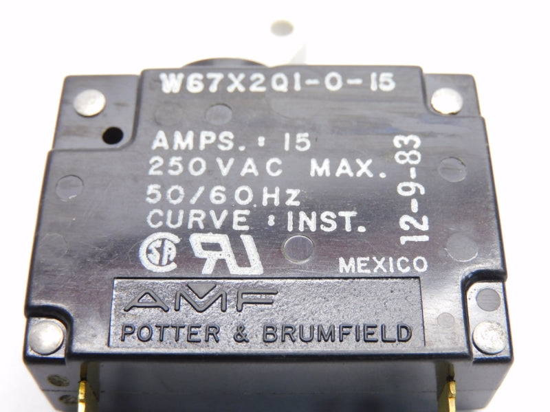 AMF W67X2Q1-0-15 250VAC 15A NSNP