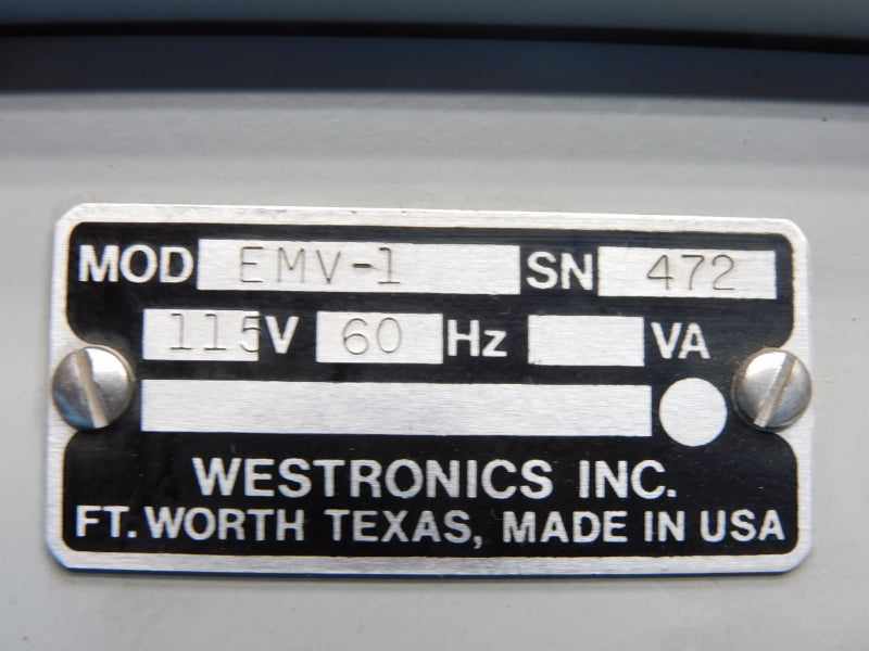 WESTRONICS EMV-1 115V UNMP