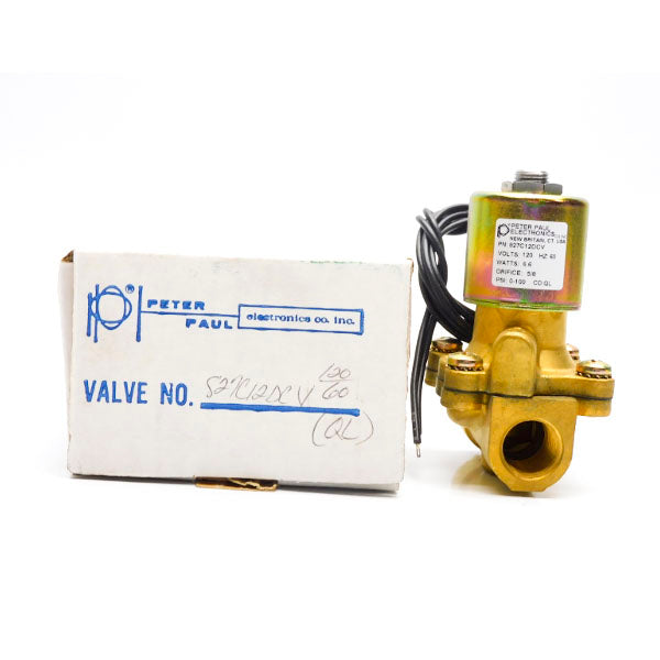 PETER PAUL 827C12DCV 120V 0-100PSI 5/8" NSMP