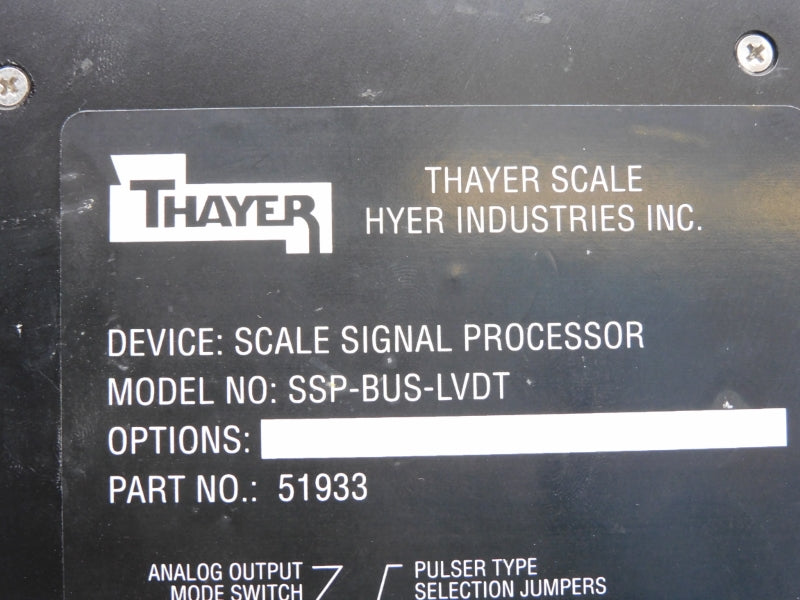 THAYER SSP-BUS-LVDT 51933 UNMP