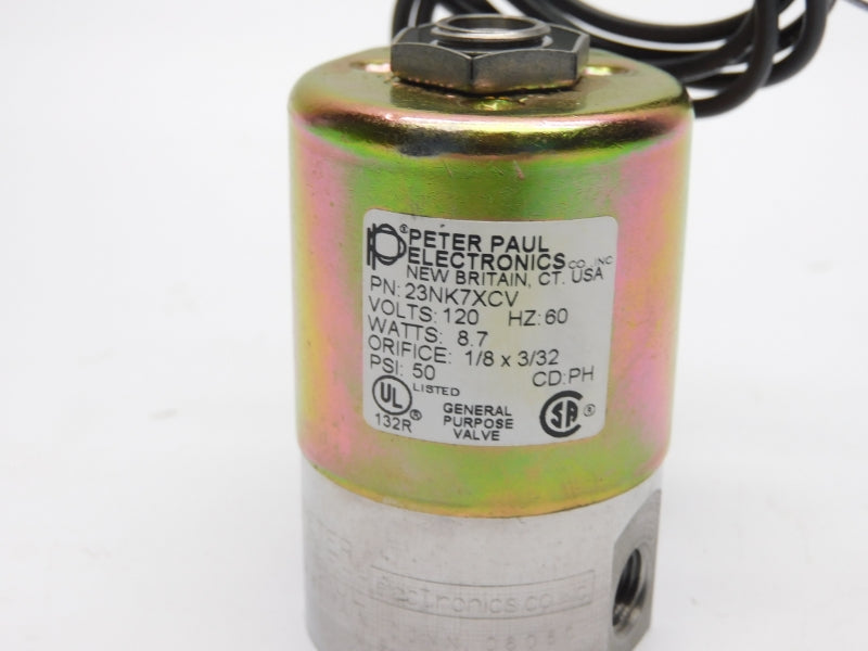 PETER PAUL 23NK7CV 120V 50PSI 1/8" NSMP