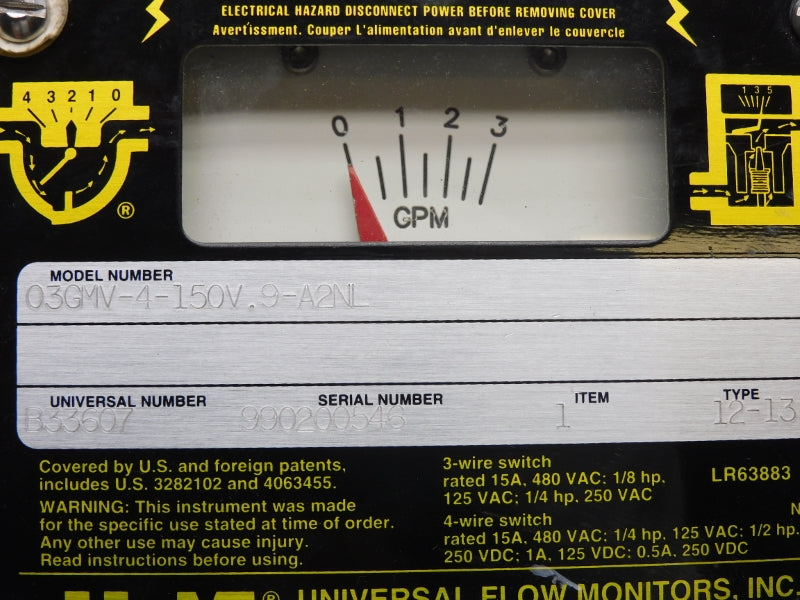UFM 03GMV-4-150V.9-A2NL 480VAC 15A NSNP