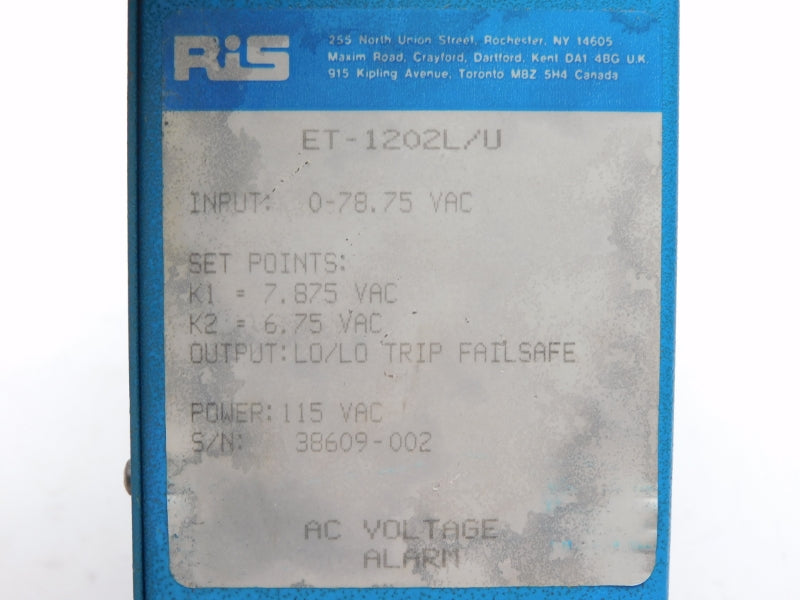 RIS ET-1202L/U 115VAC NSNP