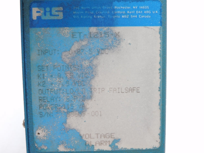 RIS ET-1215-X 115VAC NSNP