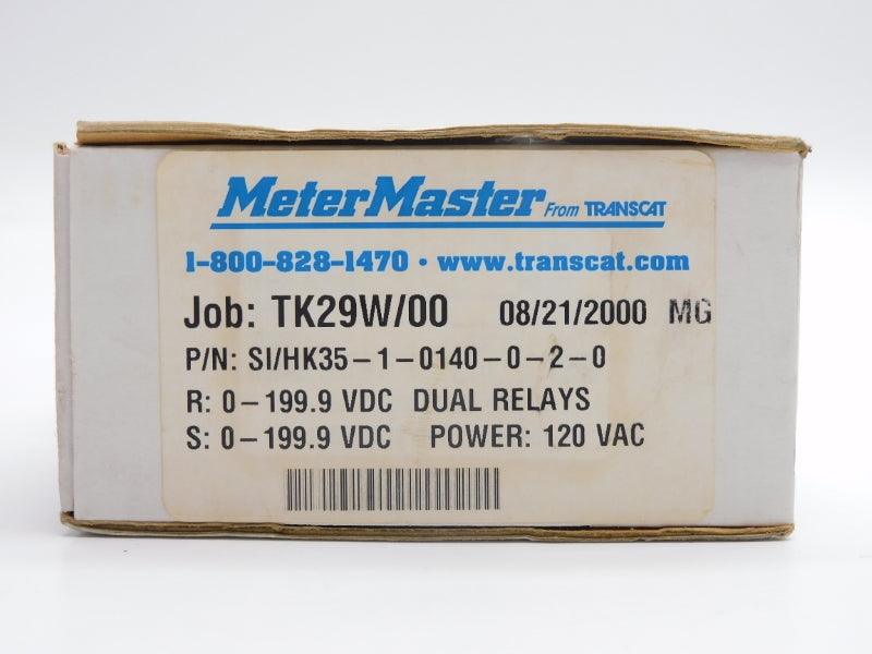 METER MASTERS SI/HK35-1-0140-0-2-0 0-199.9VDC NSMP