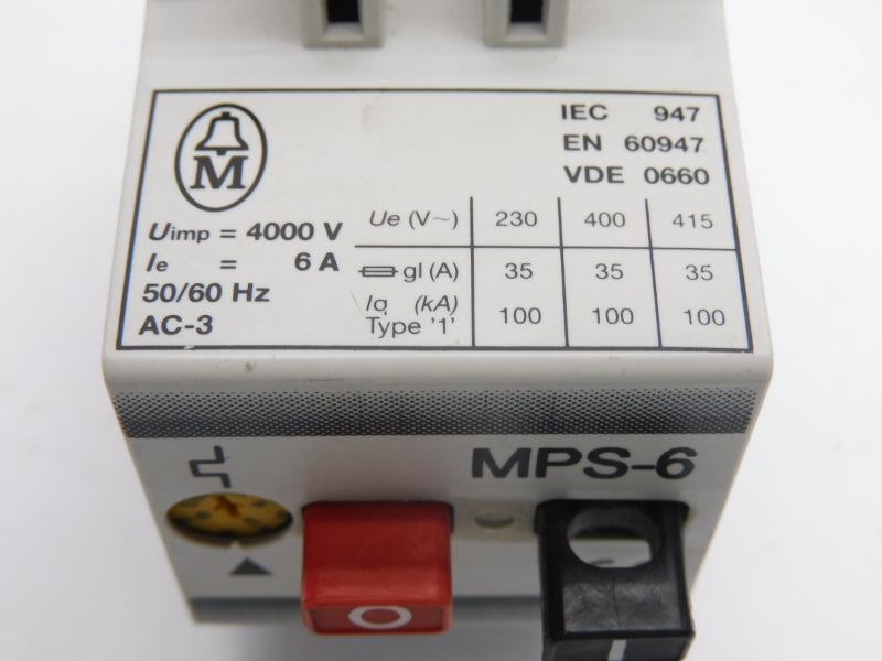 KLOCKNER MOELLER MPS-6 575V 4-6A NSNP