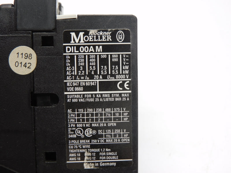 KLOCKNER MOELLER DIL00AM 24V 20A NSNP
