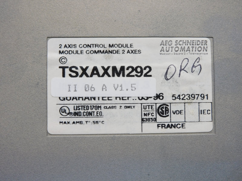 SCHNEIER ELECTRIC TSXAXM292 UNMP