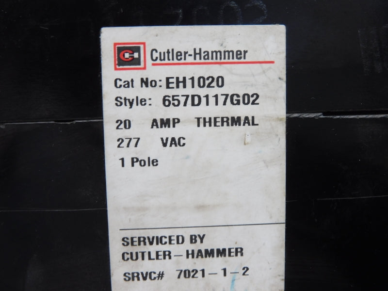 CUTLER HAMMER EH1020 277VAC 20A UNMP