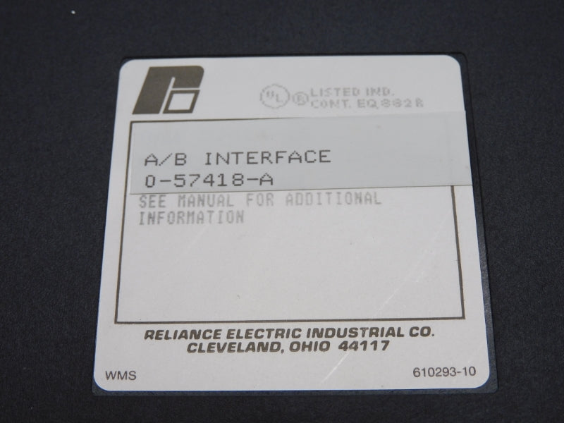 RELIANCE ELECTRIC 0-57418-A UNMP