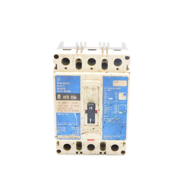 WESTINGHOUSE HFD3015L SER. C 600VAC 15A (BLUE) (AS PICTURED) UNMP