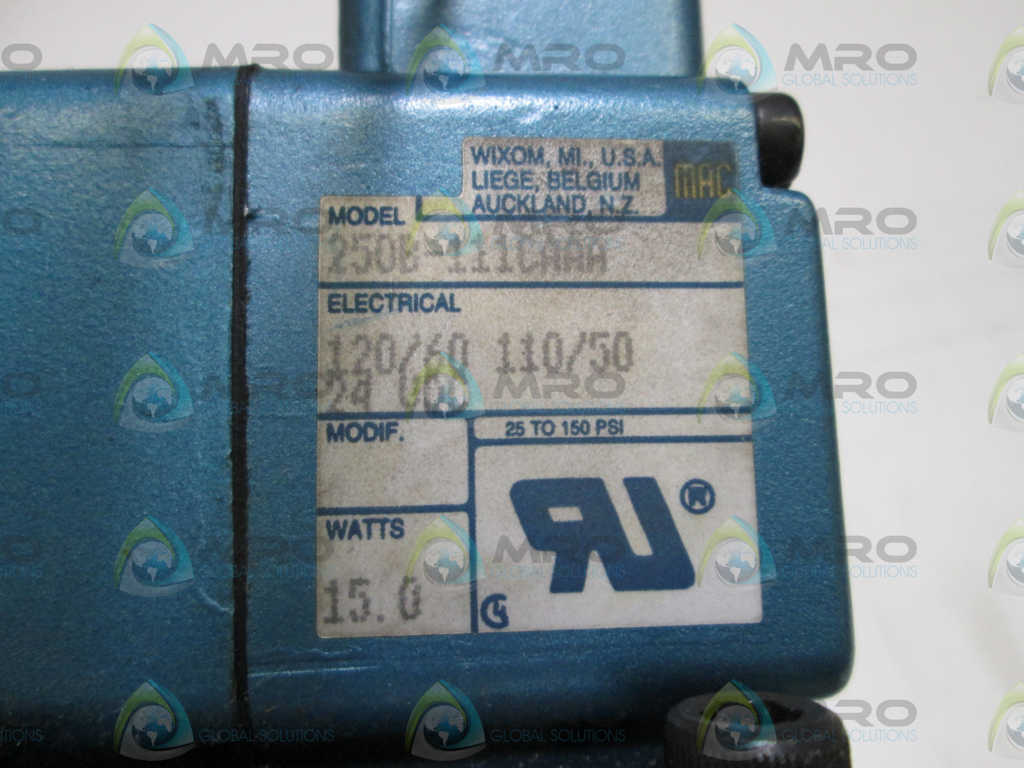 MAC SOLENOID VALVE 57C-32-111CA *USED*