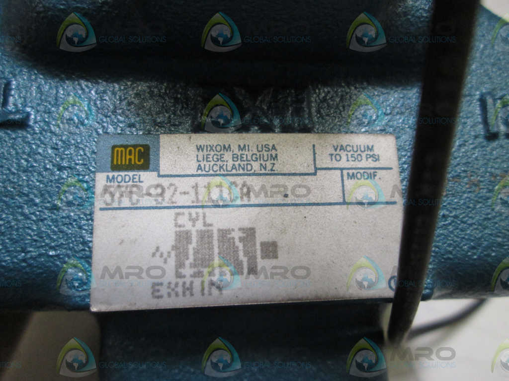 MAC SOLENOID VALVE 57C-32-111CA *USED*