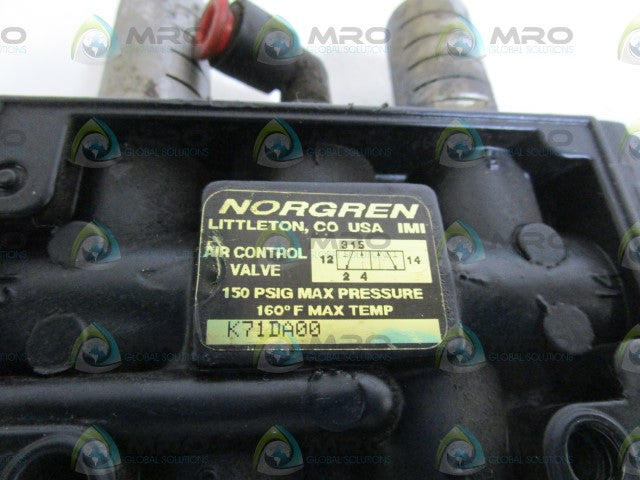 NORGREN AIR CONTROL VALVE K71DA00 *USED*