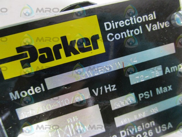PARKER DIRECTIONAL CONTROL VALVE D3W2BNYW-14 *NEW IN BOX*