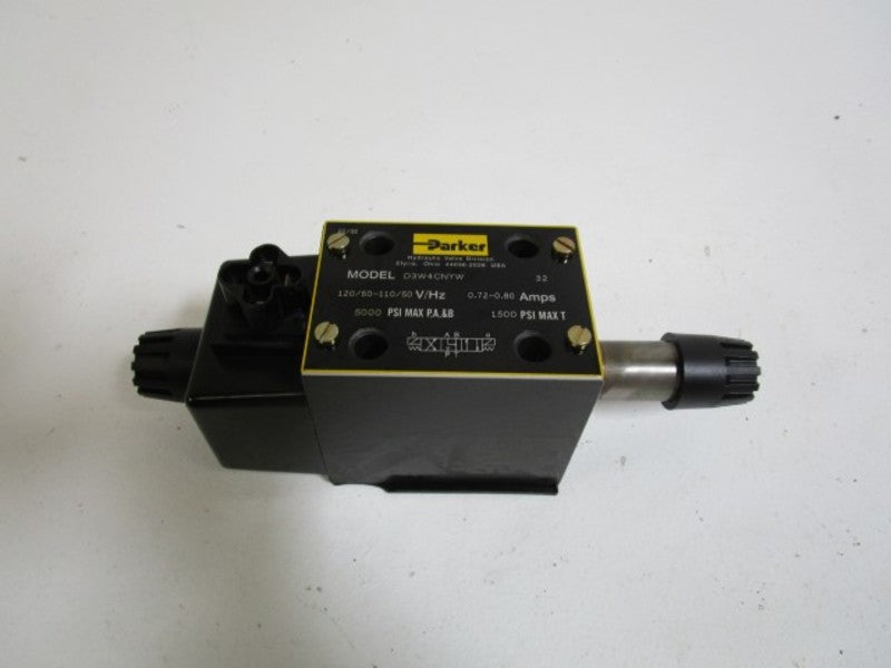 PARKER D3W4CNYW 110-120V 0.72-0.80A 5000PSI (MISSING COIL)  *NEW IN BOX*
