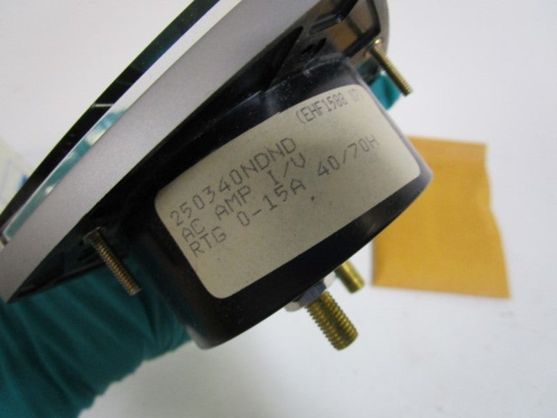GENERAL ELECTRIC PANEL METER 0-15A 250340NDND *NEW IN BOX *