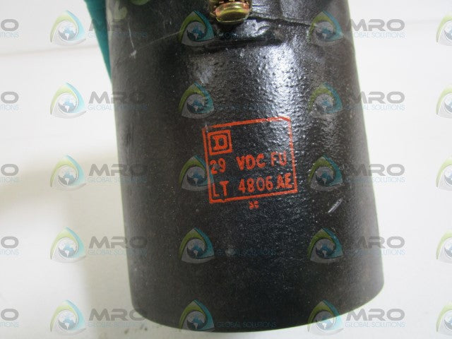 SQUARE D COIL 29VDC LT 4806 AE *USED*