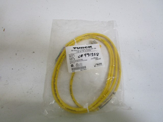 TURCK WKB3T-2 MOLDED CORDSET *NEW IN FACTORY BAG*