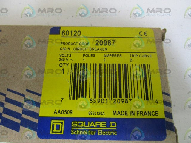 SQUARE D CIRCUIT BREAKER 60120 *NEW IN BOX*