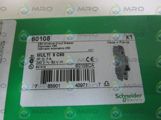 SCHNEIDER ELECTRIC CIRCUIT BREAKER 60108 *NEW IN BOX*