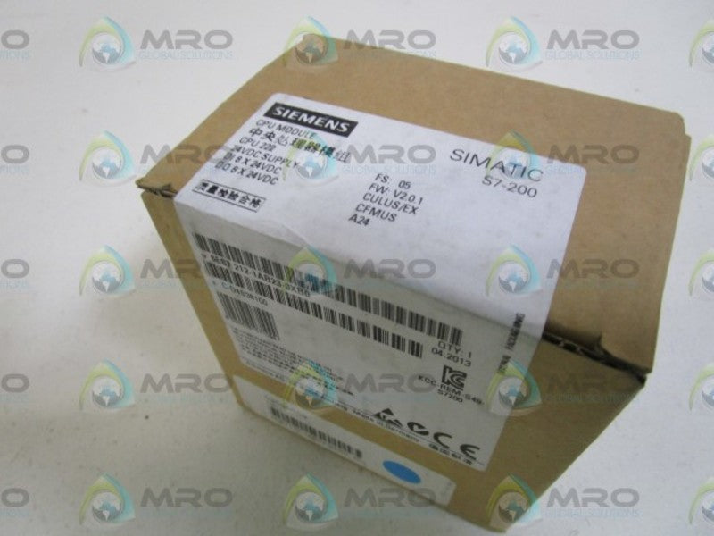 SIEMENS CPU MODULE 6ES7 212-1AB23-0XB0 *FACTORY SEALED*